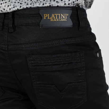 Pantalon Platini Black Relaxed Fit Stretch