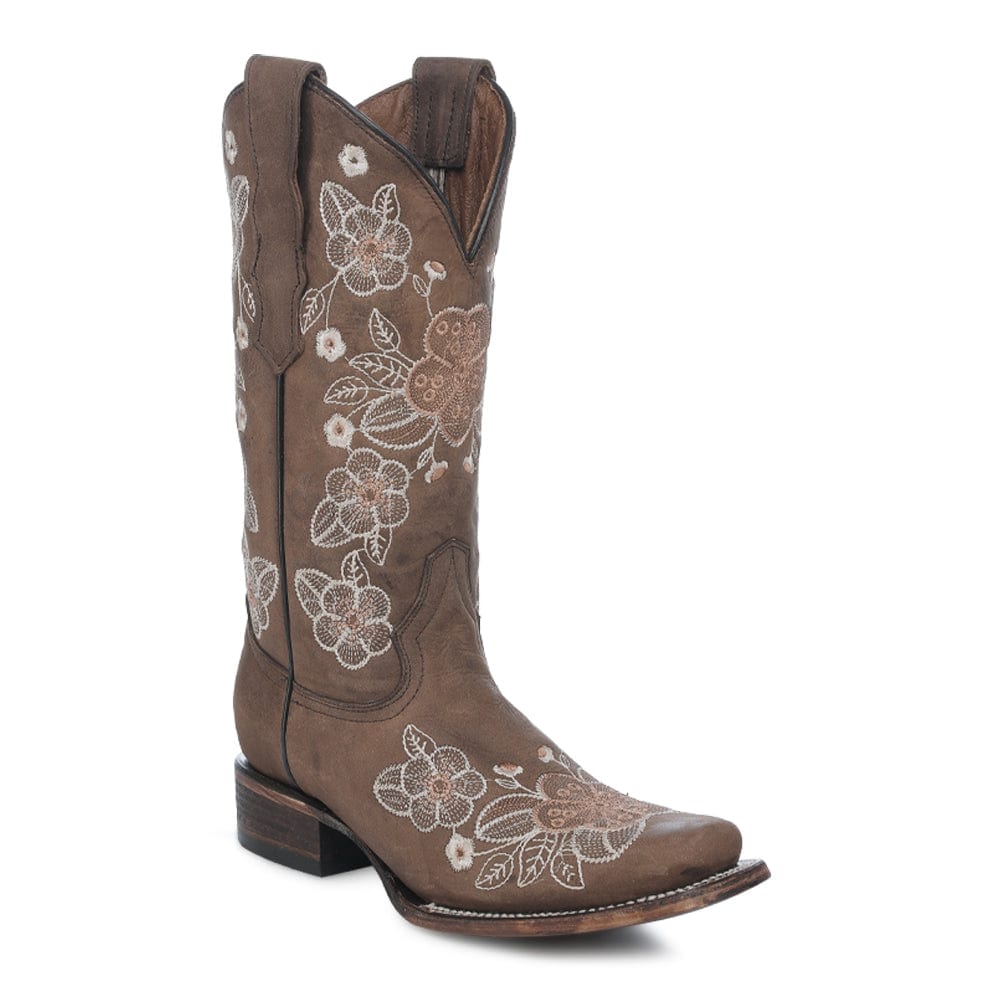 Bota Vaquera Flor del Rancho Cafe