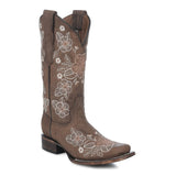 Bota Vaquera Flor del Rancho Cafe