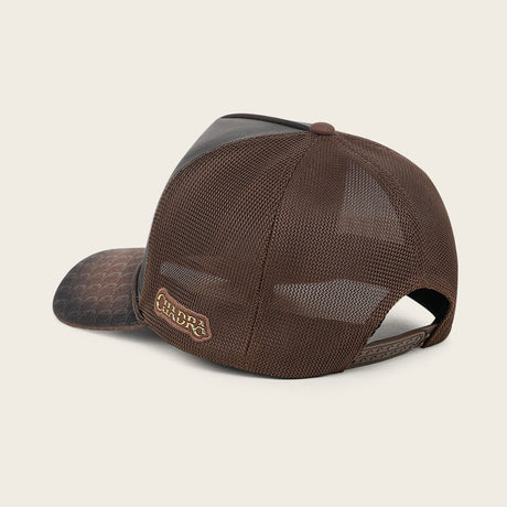 Gorra Cuadra Sello Alligator Café