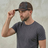 Gorra Cuadra Sello Alligator Café
