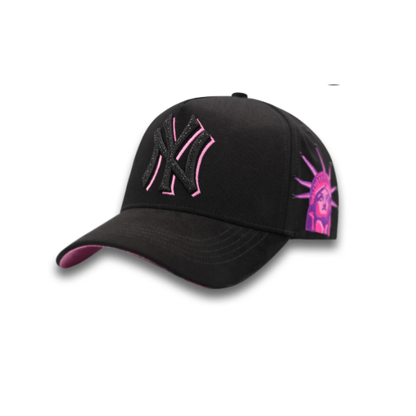 Gorra NY Negra/Rosa