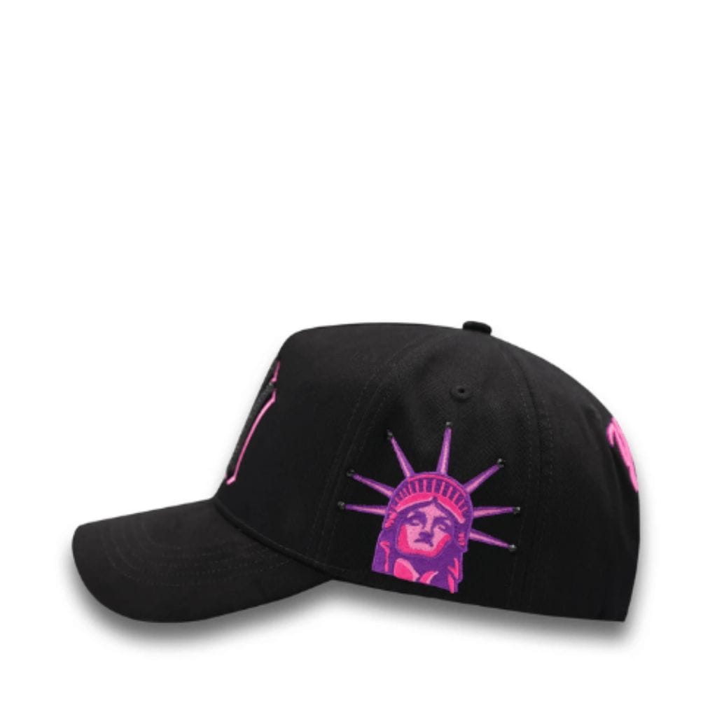 Gorra NY Negra/Rosa