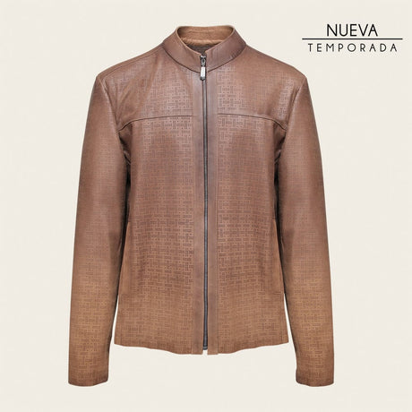 chamarra miel borrego frente