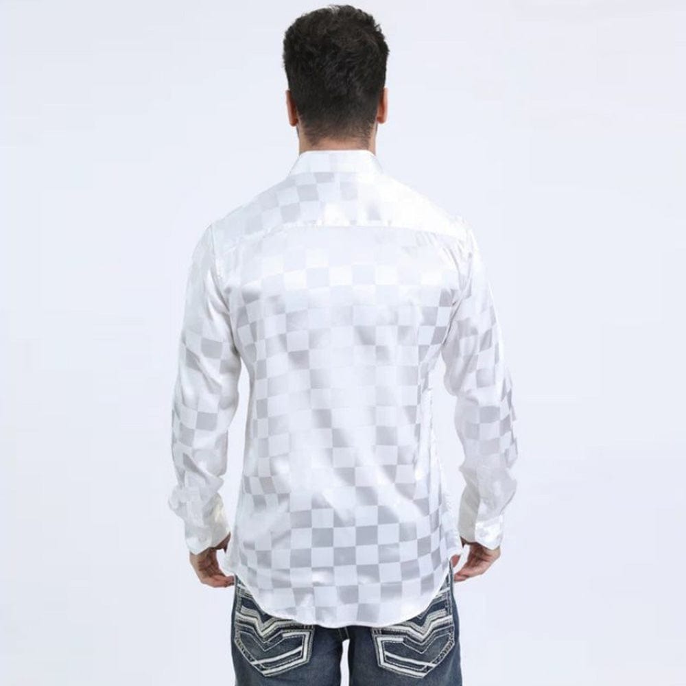Camisa Platini Jacquard Modern Fit Blanca