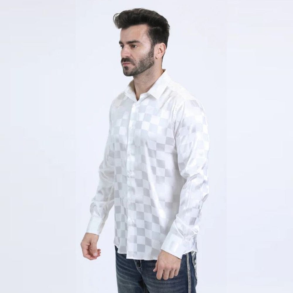 Camisa Platini Jacquard Modern Fit Blanca