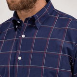 Camisa Wrangler Cody Johnson Cuadros Azul Marino