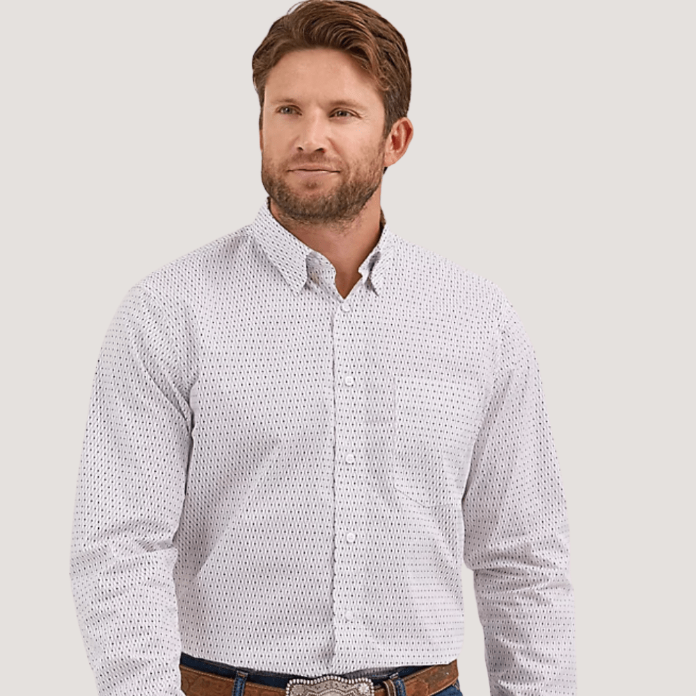 Camisa Wrangler Cody Johnson Travesaño Blanco