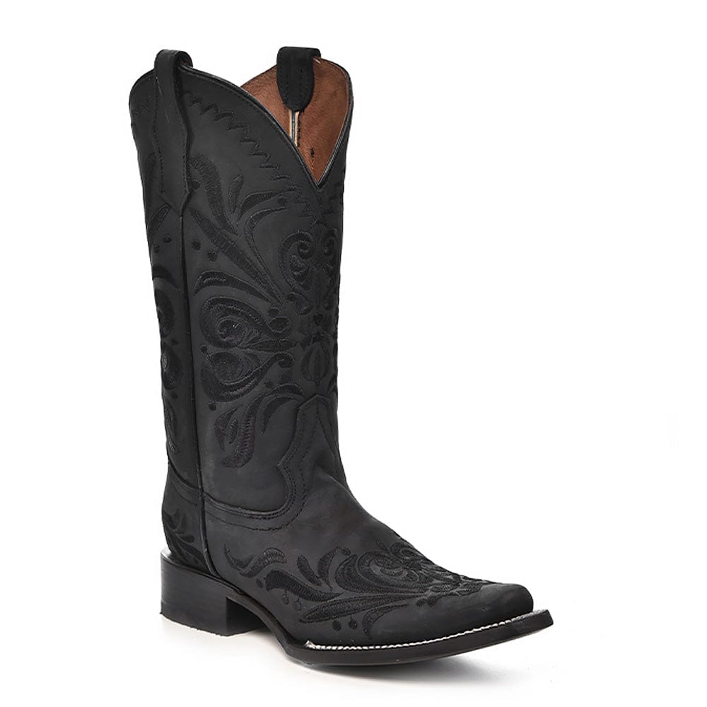 Bota Vaquera Black Embroidery