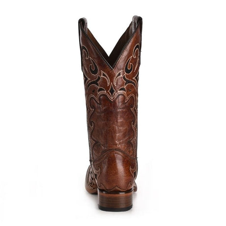 Bota Vaquera Bordadas Cafe