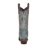 Bota Vaquera Blu Jean Embroidery & Triad