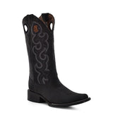 Bota Vaqueras Bordado Negro