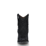Botin Vaquero Relieve Negro