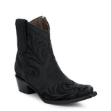 Botin Vaquero Relieve Negro