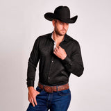 Camisa Vaquera Longrope Negro Satinado