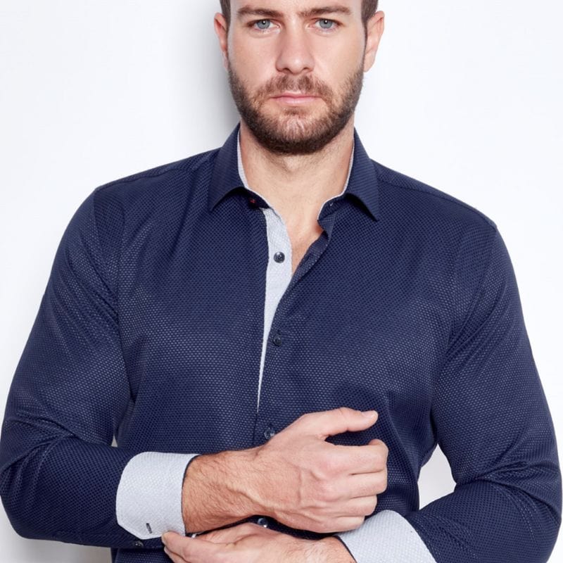 Camisa Vaquera Luxury Azul Oscuro