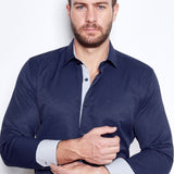 Camisa Vaquera Luxury Azul Oscuro