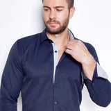 Camisa Vaquera Luxury Azul Oscuro