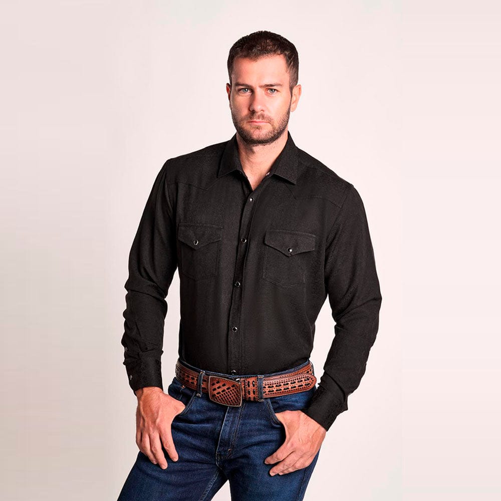 Camisa Vaquera Longrope Negra