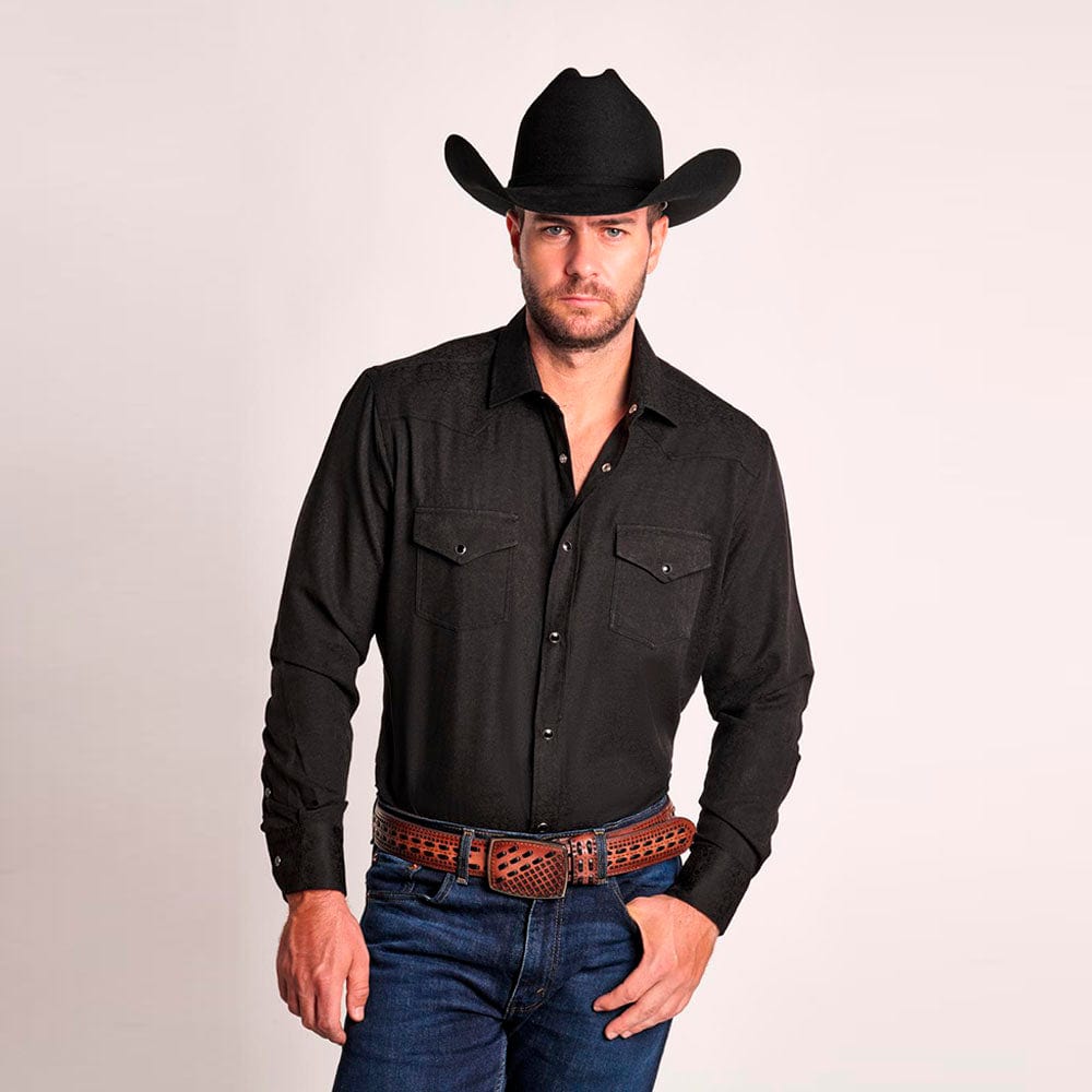 Camisa Vaquera Longrope Negra