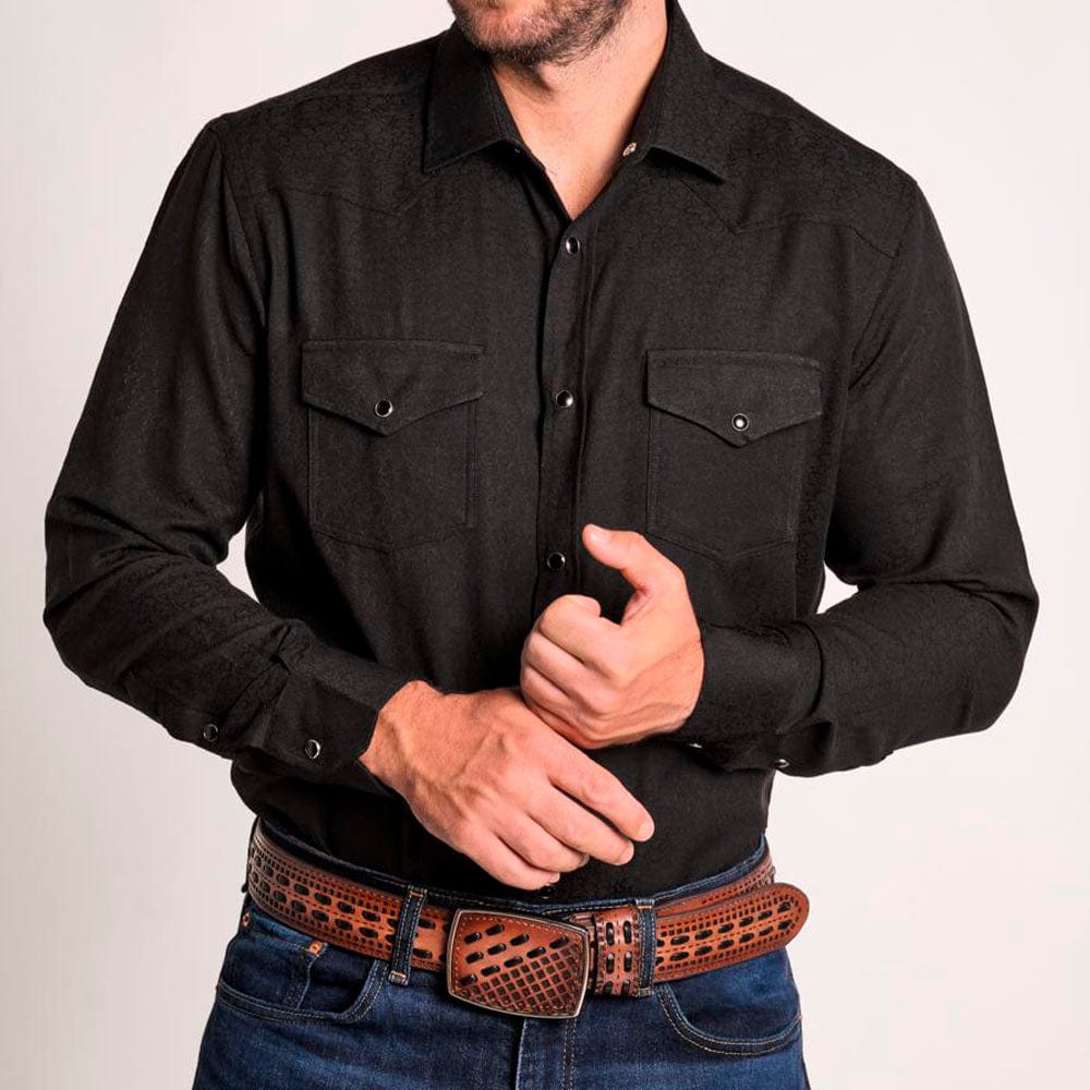 Camisa Vaquera Longrope Negra