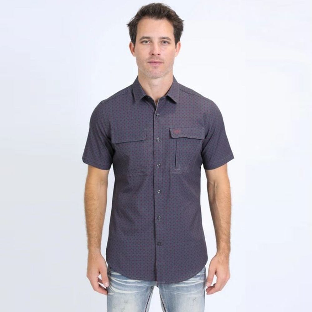 Camisa Platini Sleeve Aztec Negra