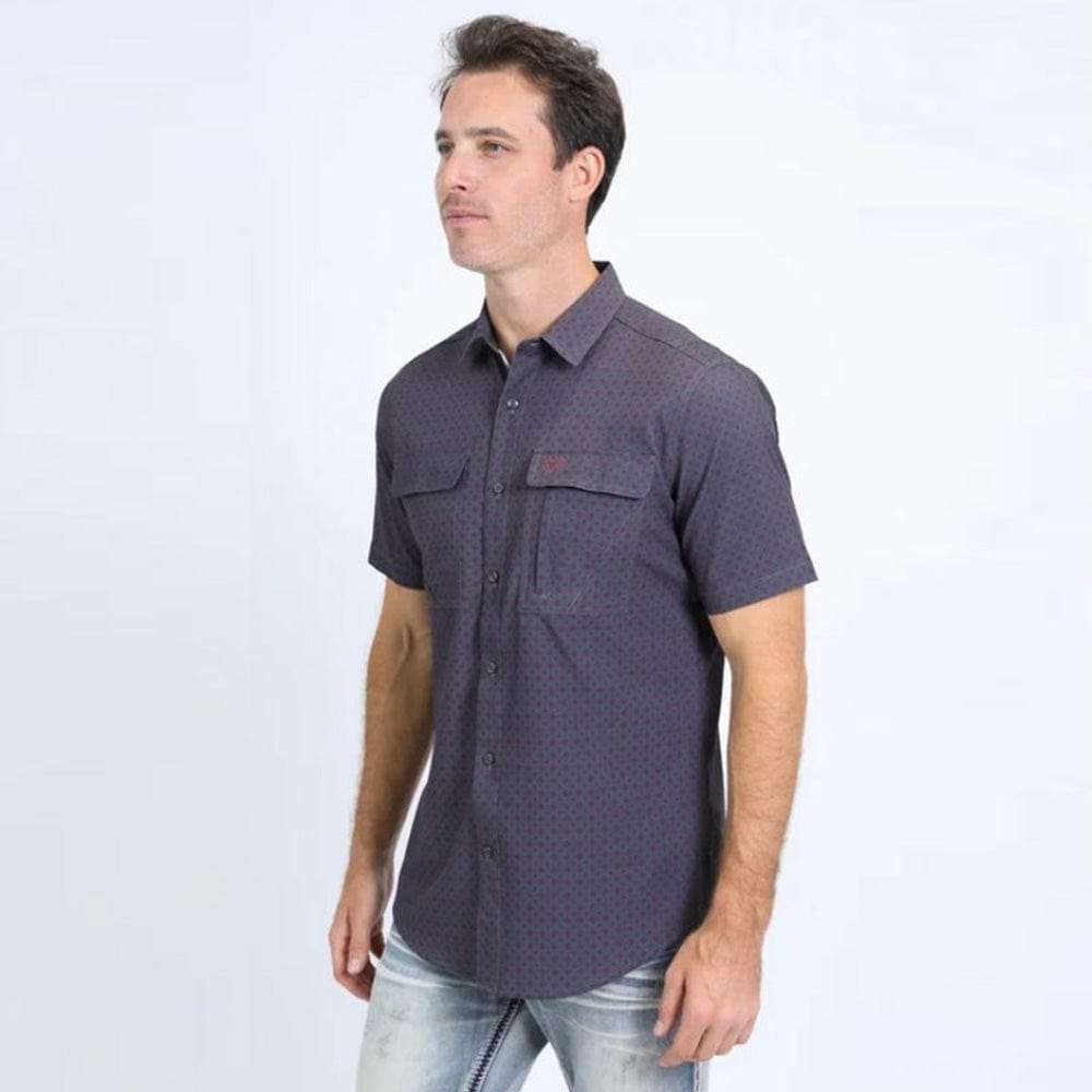 Camisa Platini Sleeve Aztec Negra