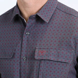 Camisa Platini Sleeve Aztec Negra