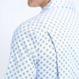 Camisa Platini Sleeve Aztec Rombos Blanca