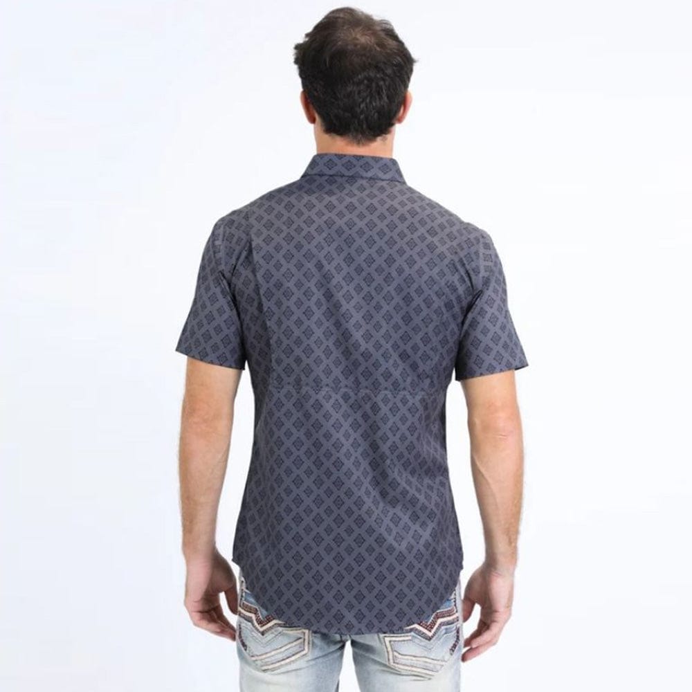 Camisa Platini Sleeve Aztec Rombos Negra