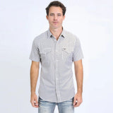 Camisa Platini Sleeve Aztec Blanca