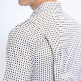 Camisa Platini Sleeve Aztec Blanca