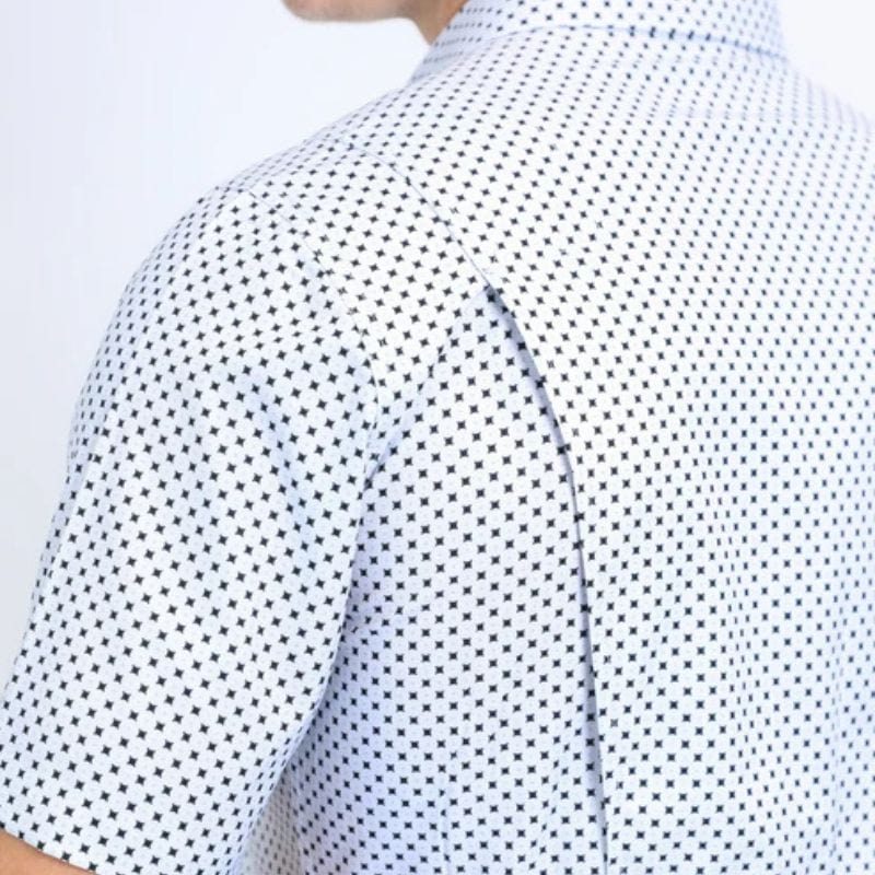 Camisa Platini Sleeve Aztec Negra/Blanca