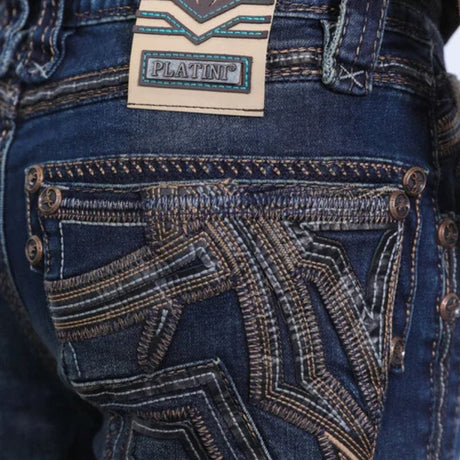 Pantalon Platini Holt Slim Azul Oscuro