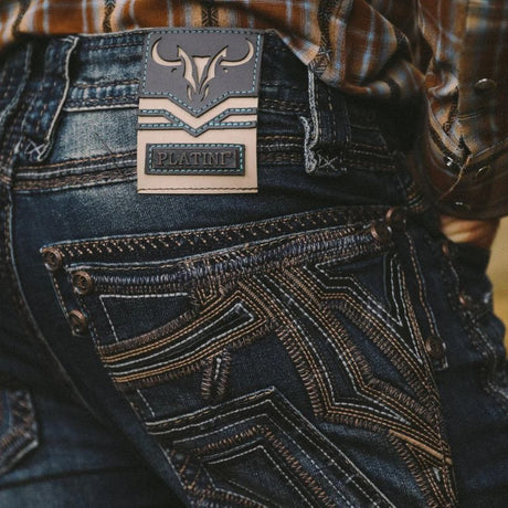 Pantalon Platini Holt Slim Azul Oscuro