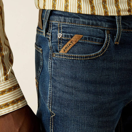 pantalon ariat denim hombre detalle lateral 
