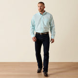 Camisa vaquera Ariat Windstone Blue azul para hombre – cuerpo completo