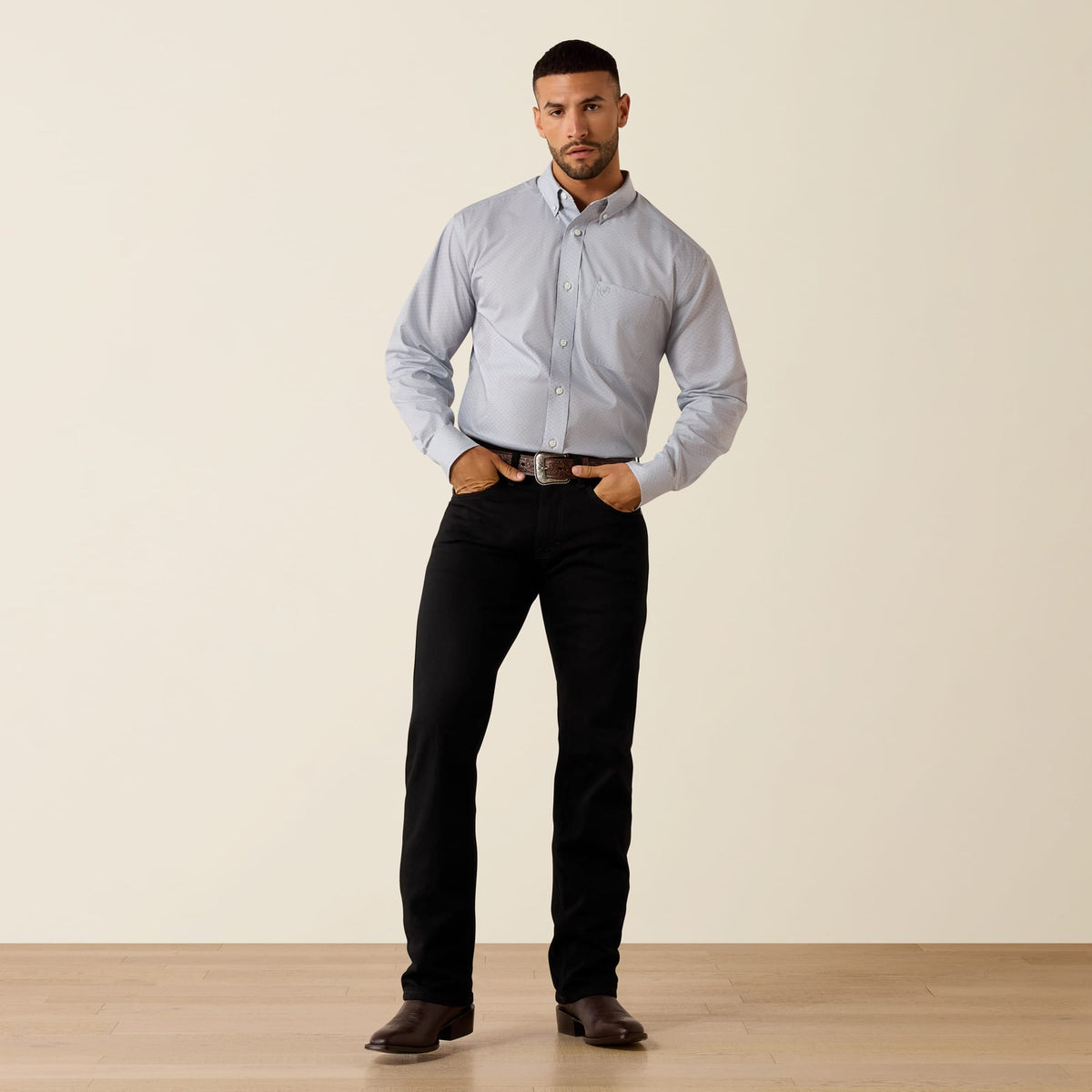 Camisa vaquera Ariat Lea para hombre – cuerpo completo