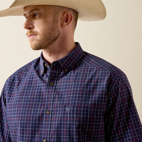 Camisa vaquera Ariat Pro Bernard azul para hombre – detalle 1