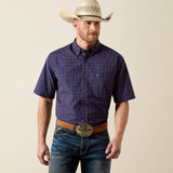 Camisa vaquera Ariat Pro Bernard azul para hombre – vista frontal