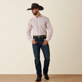 Camisa vaquera Ariat Wenzel rosa para hombre – cuerpo completo