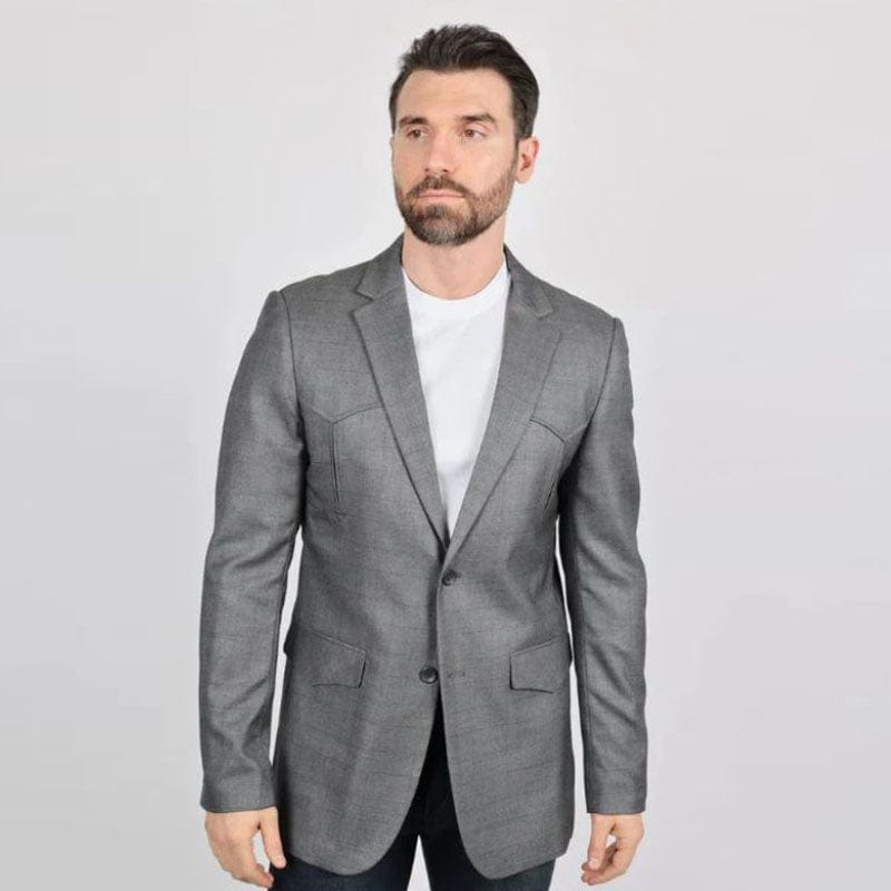 Saco Platini Elbow Patch Light Gris