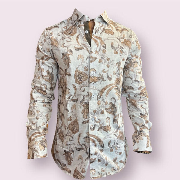 Camisas Estampadas Hombre Camisa Barroca Para Hombre Manga Corta