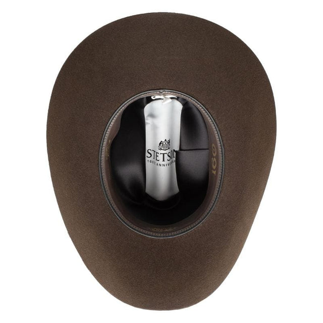 Stetson 6X 160th Anniversary Felt Hat with Feather – Chocolate