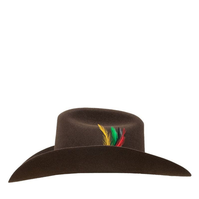 Stetson 6X 160th Anniversary Felt Hat with Feather – Chocolate