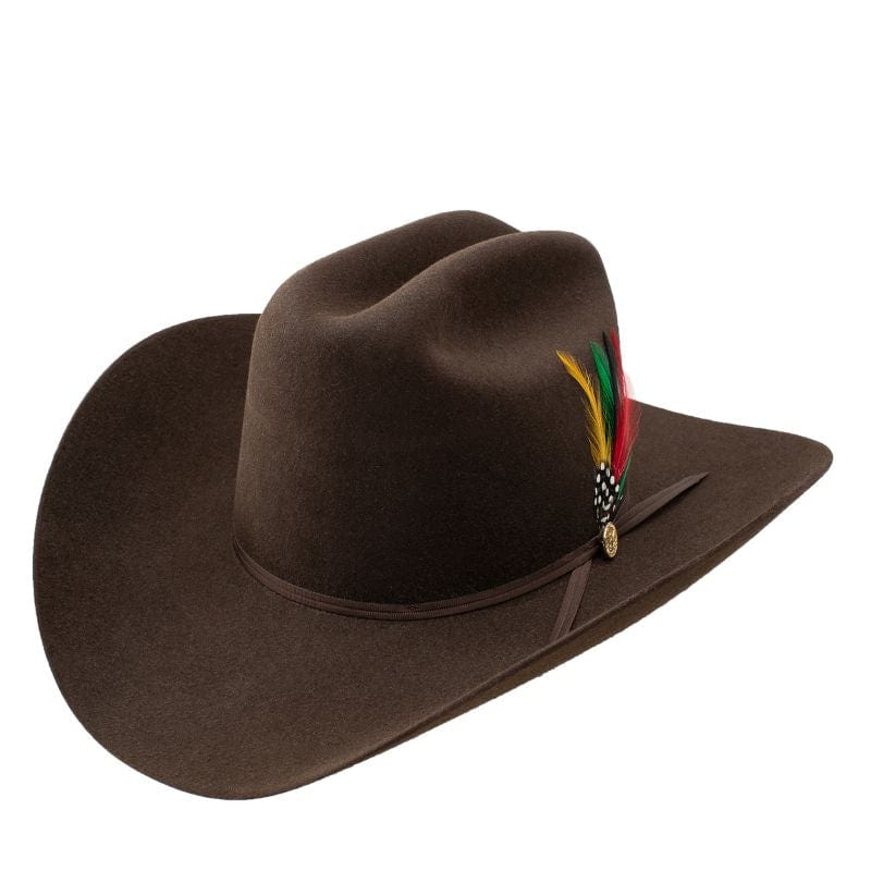 Texana Stetson 6x 160 Aniversario Chocolate con Pluma