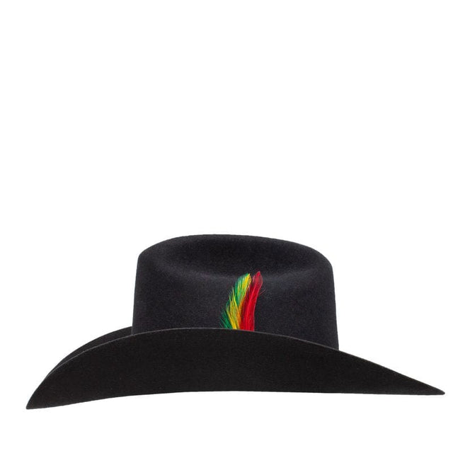 Stetson 6X 160th Anniversary Felt Hat with Feather – Black