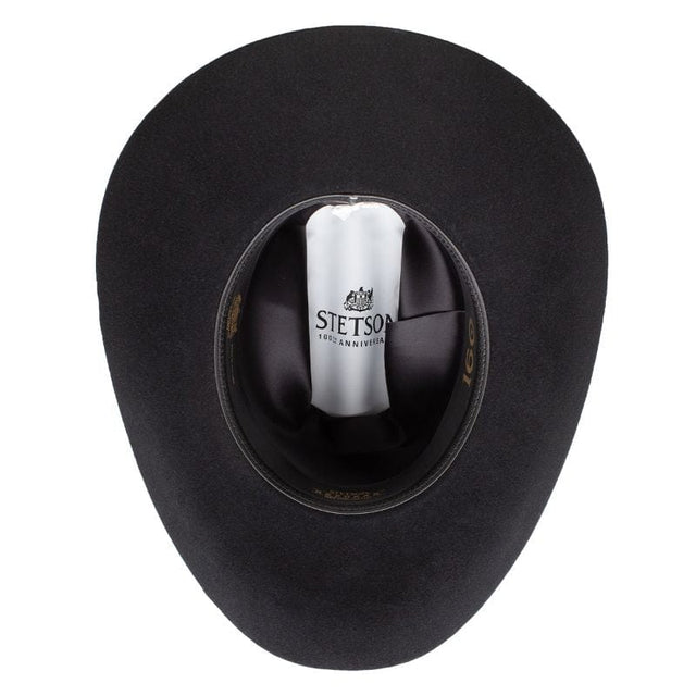 Stetson 6X 160th Anniversary Felt Hat with Feather – Black