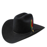 Texana Stetson 6x 160 Aniversario Negra con Pluma