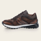Sneakers Franco Cuadra Caiman Lace Up Cognac